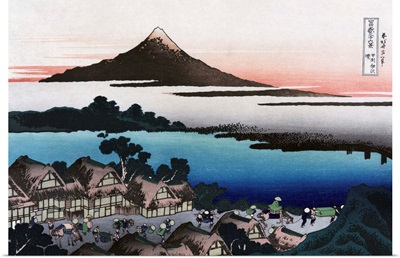 View Of A Village Near Mount Fuji In Japan