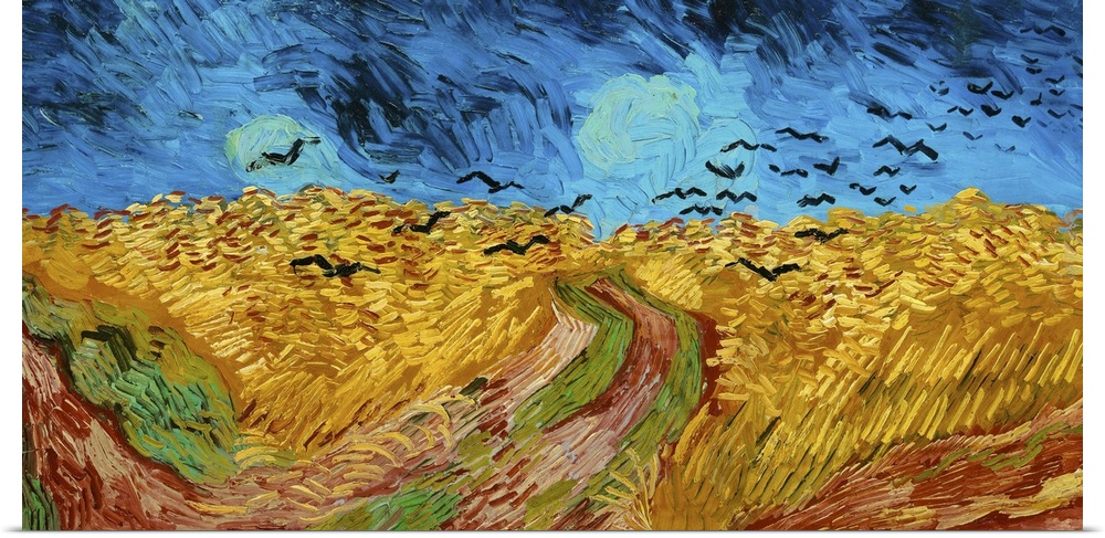 Van Gogh, Wheatfield, 1890. 'Wheatfield With Crows.' Oil On Canvas, Vincent Van Gogh, 1890.