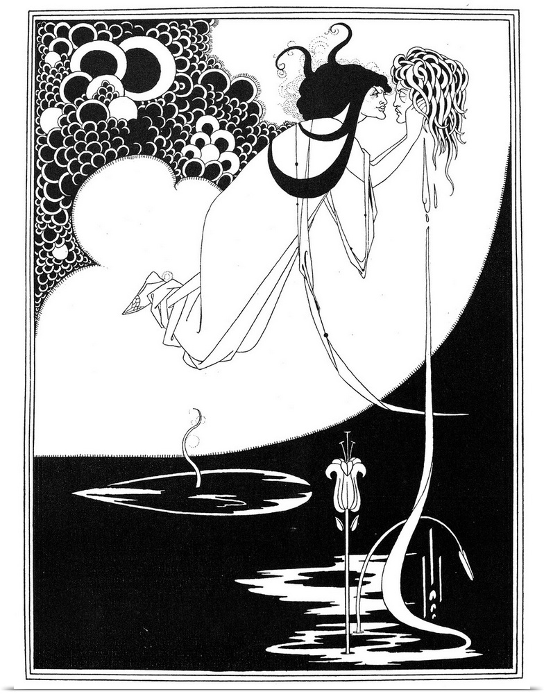 'The Climax.' Pen and ink drawing by Aubrey Beardsley for Oscar Wilde's 'Salome.'