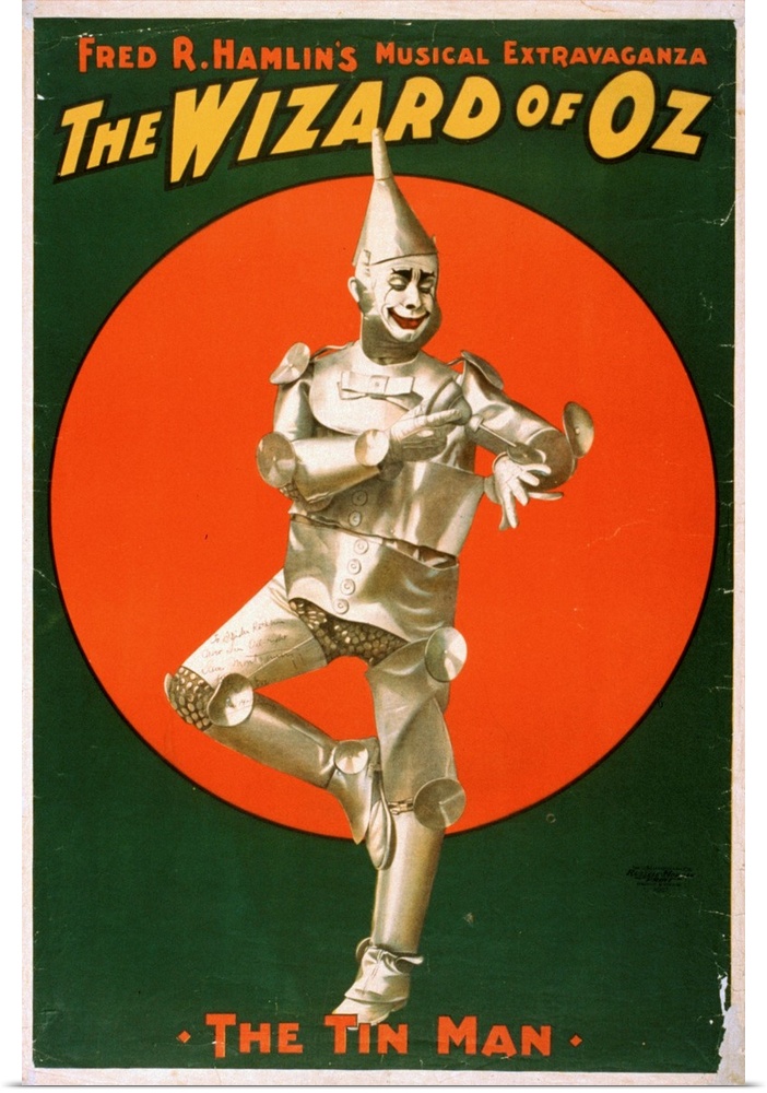 American theater poster, 1903, for Fred Hamlin's musical adaptation of L. Frank Baum's novel, 'The Wizard of Oz.'