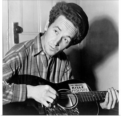 Woody Guthrie (1912-1967), American folk singer