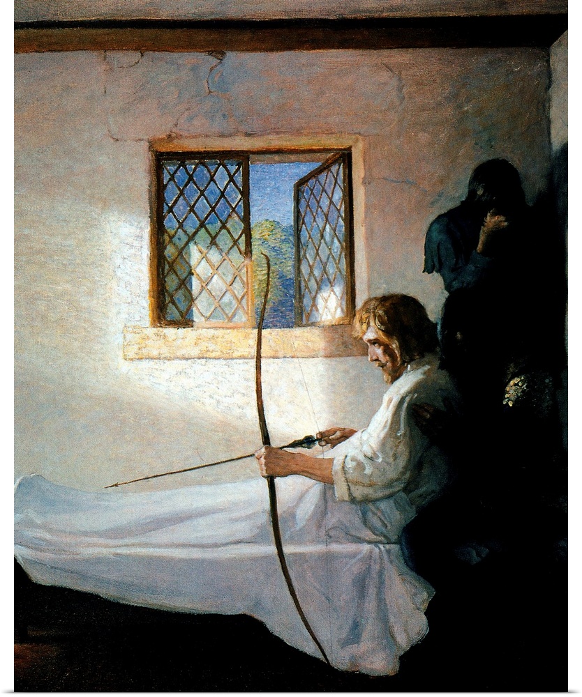 The Passing of Robin Hood. Oil on canvas, 1917, by N.C. Wyeth.