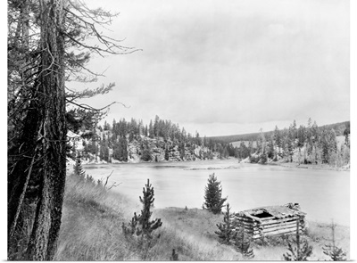 Wyoming, Log Cabin, c1913