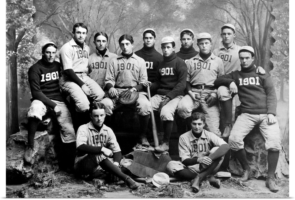 The Yale University baseball team, 1901.