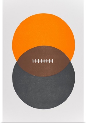 Football Venn Diagram - Orange and Smokey
