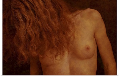 A naked female with long hair