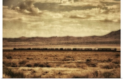 A train in the Mohave desert, Arizona