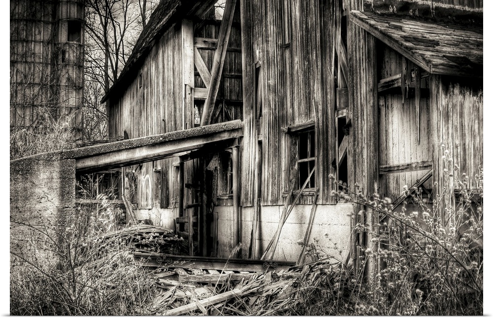 An old derelict barn