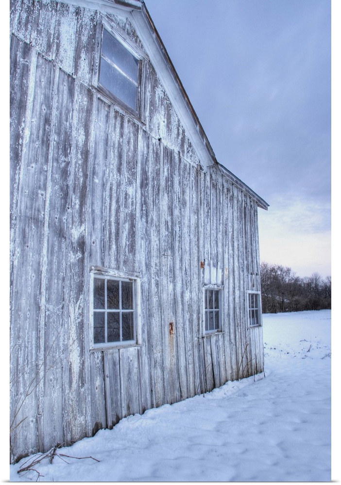 Barn in winter at Grant Park Centerville Ohio