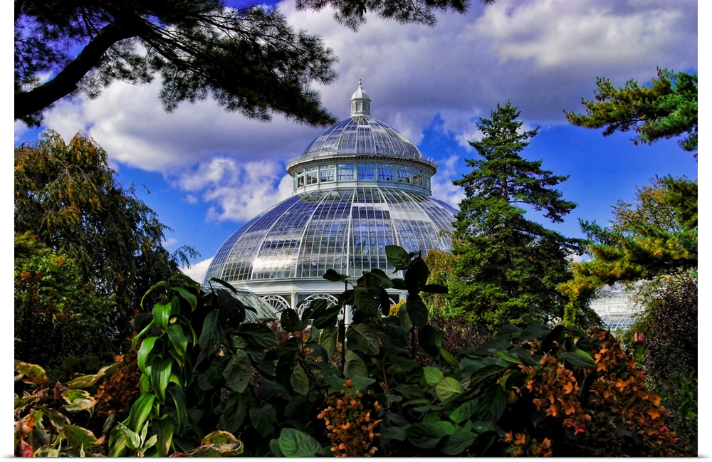 Haupt Conservatory in the Bronx Botanic Gardens, New York City.