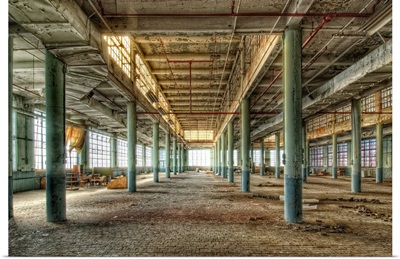 Disused factory interior