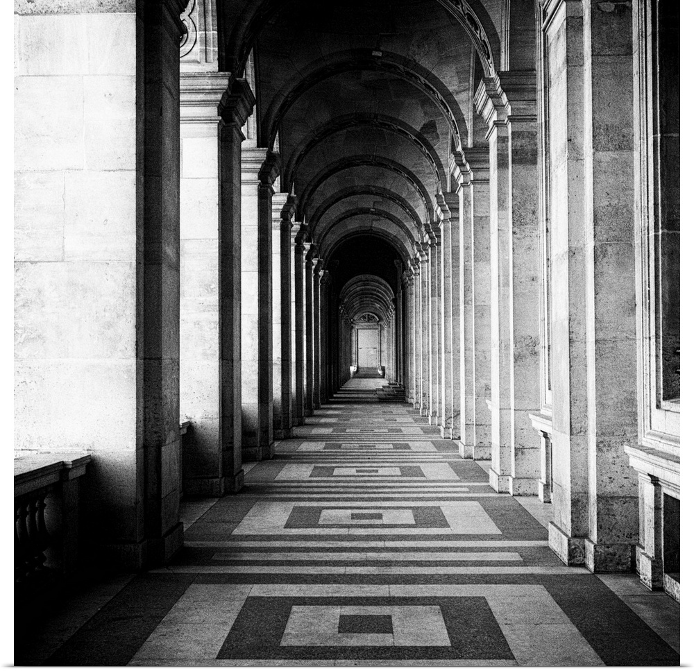 Passageway in grand building