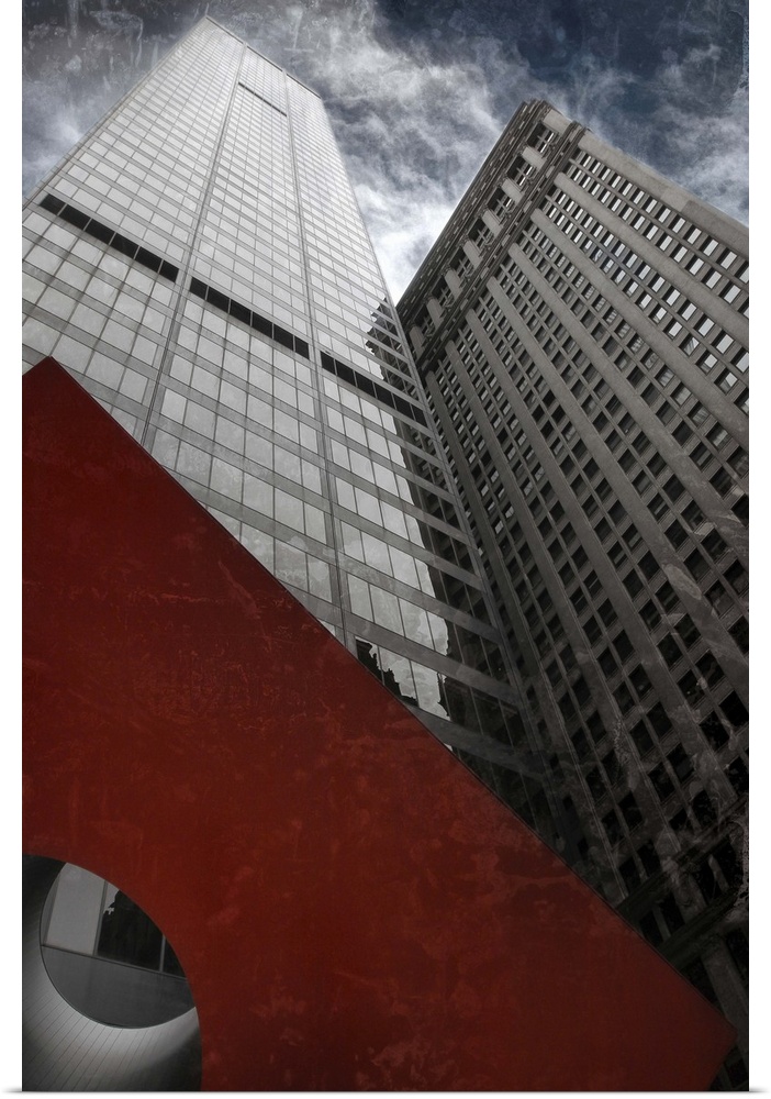 Isamu Noguchi's Red Cube in Lower Manhattan was installed in 1968.
