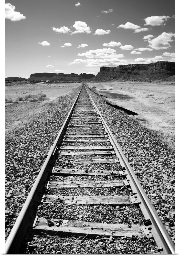 Moab train tracks desert landscape Utah