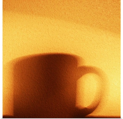 Shadow of a coffee mug