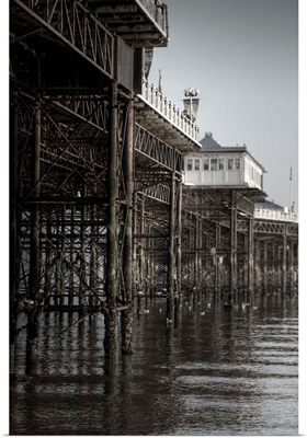 The complex iron work of Brighton Pier, England