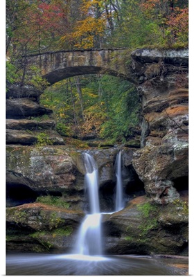 Upper Falls at Old Mans Cave in Hocking Hills, Ohio