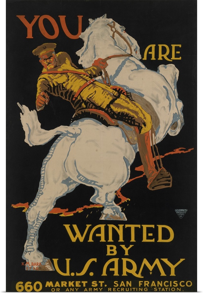 John J. Pershing - 'You Are Wanted' war time poster by the U.S. Army