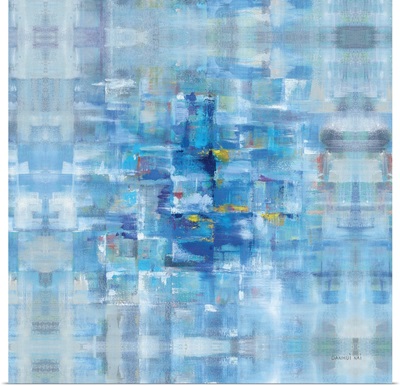 Abstract Squares Blue