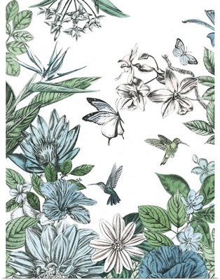 Butterflies And Flowers II