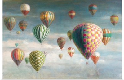 Hot Air Balloons with Pink Crop