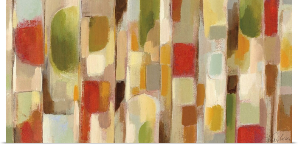 Contemporary abstract artwork in neutral, earthy tones.