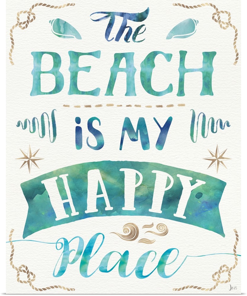 "The Beach is My Happy Place"