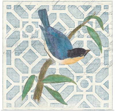 Monument Etching Tile I Blue Bird