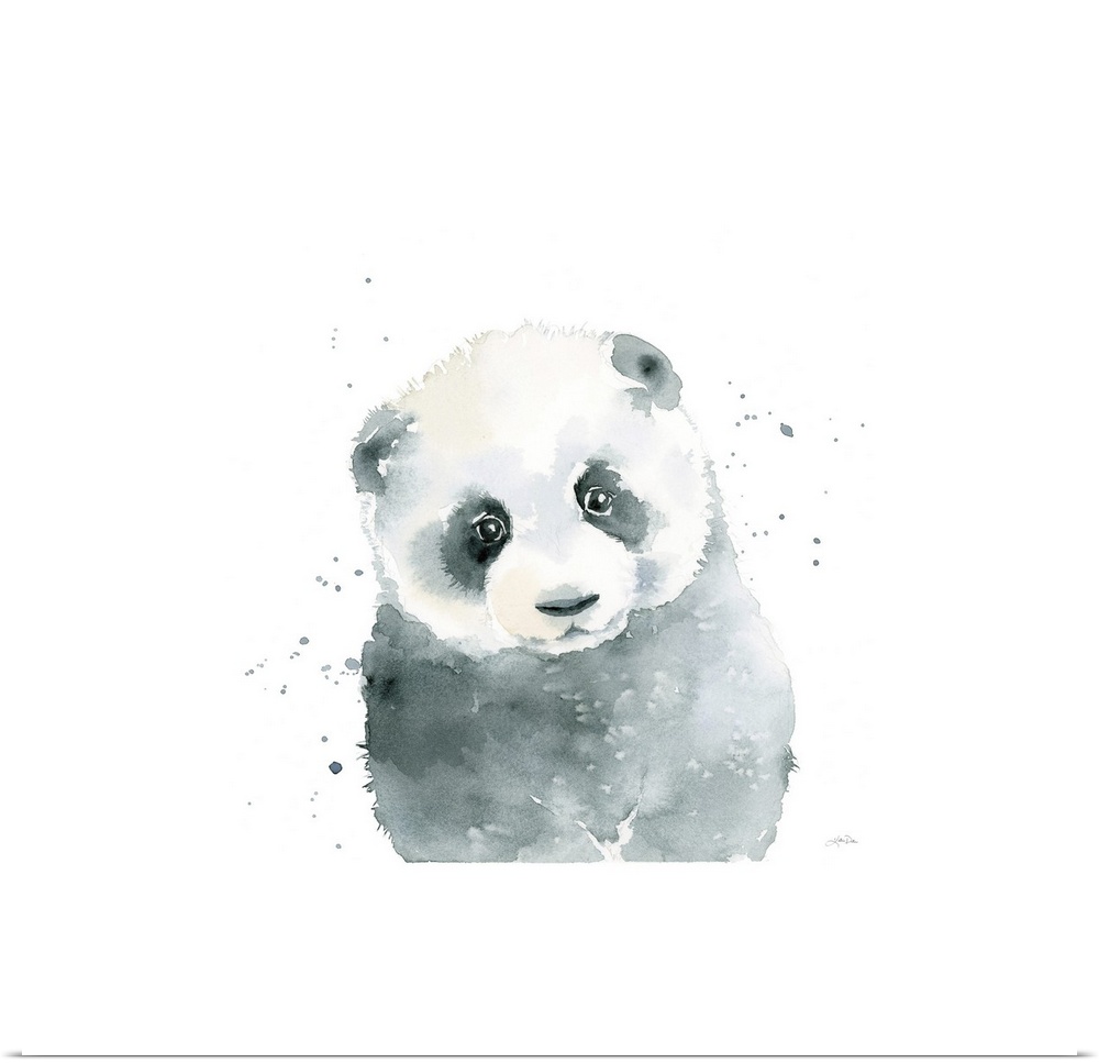 Panda Cub White Border