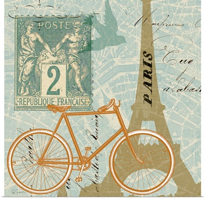 Postcard from Paris Collage