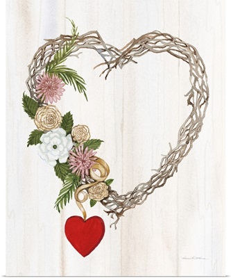 Rustic Valentine Heart Wreath I