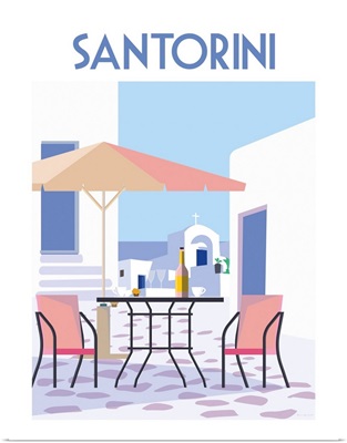 Santorini Poster I