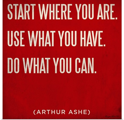 Start where you are