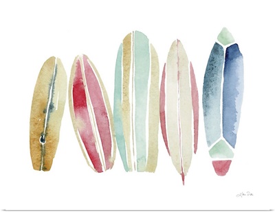 Surfboards In A Row