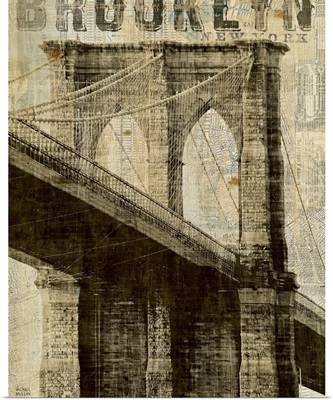 Vintage NY Brooklyn Bridge