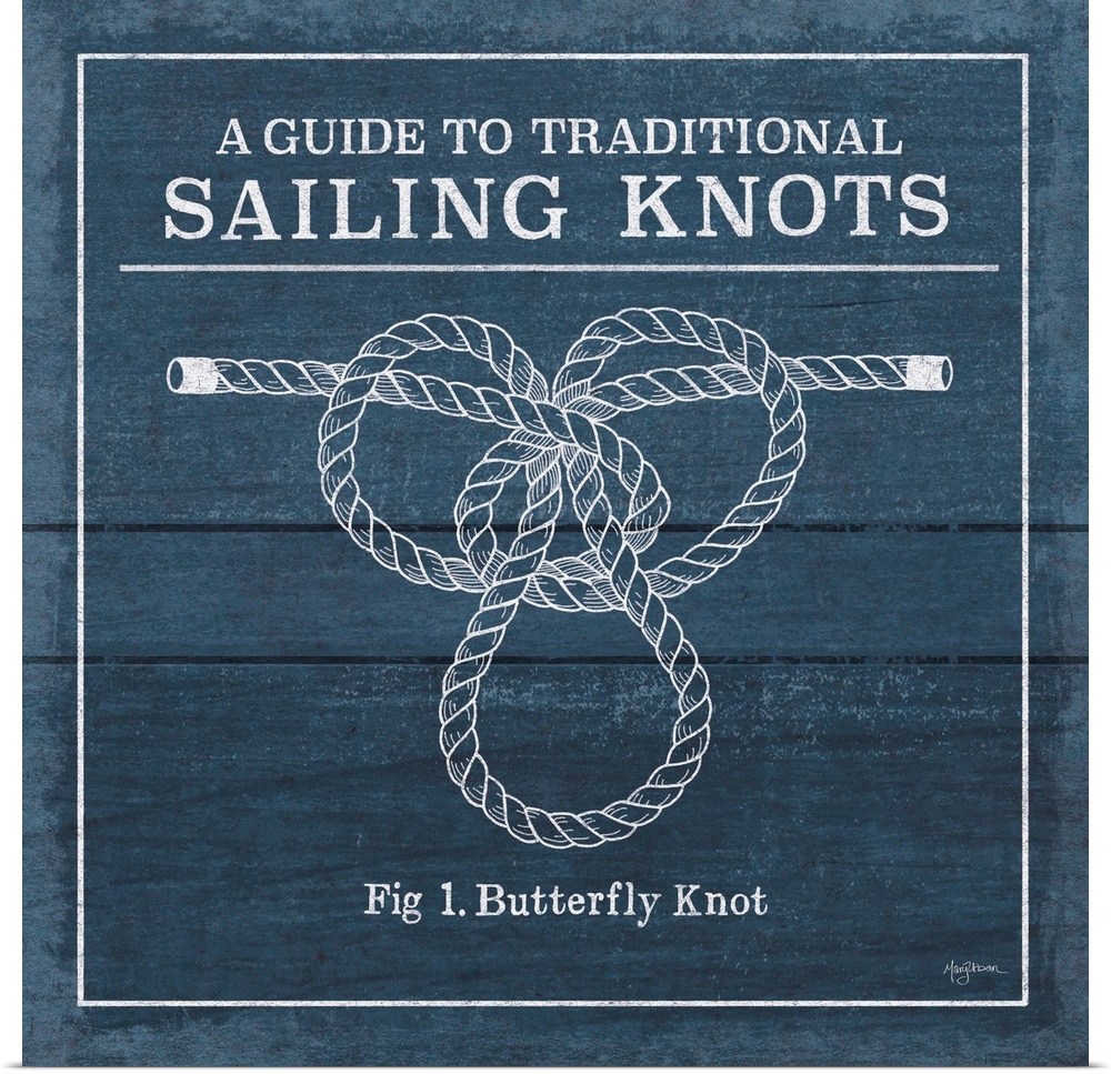 "A Guide To Traditional Sailing Knots- Fig 1. Butterfly Knot"