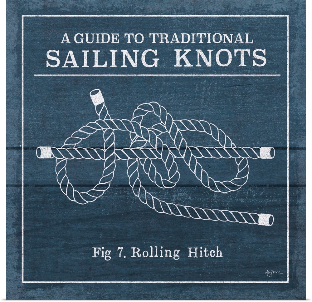 "A Guide To Traditional Sailing Knots- Fig 7. Rolling Hitch"
