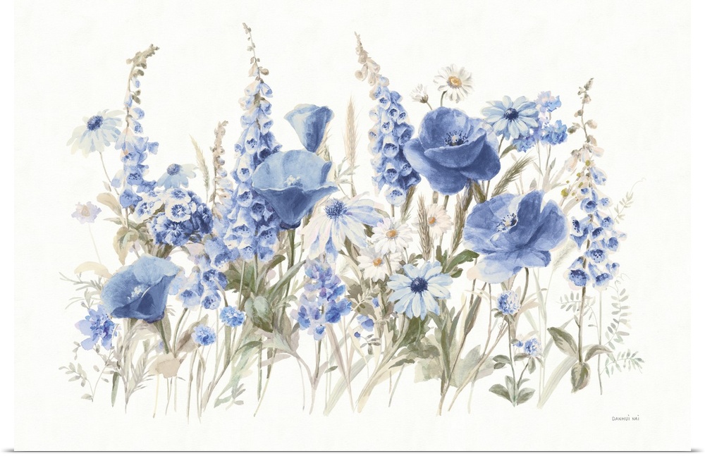Wildflowers in Bloom I Blue