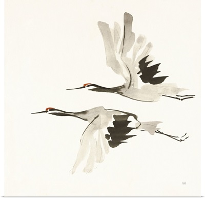 Zen Cranes I Warm