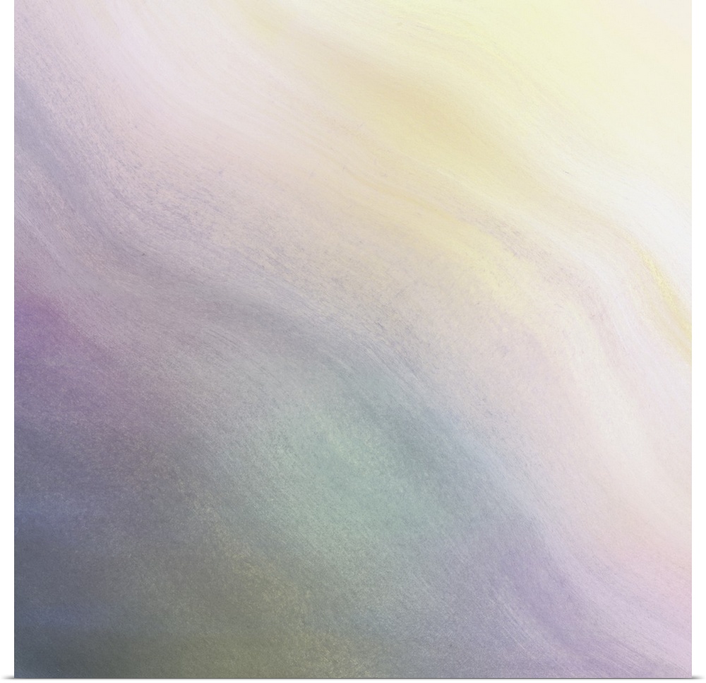 Artist image of a muted pastel color gradient in a wavy shape.