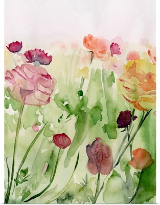 Among the Watercolor Wildflowers II