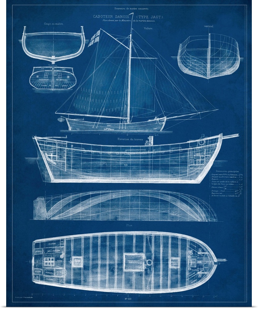 Antique Ship Blueprint II