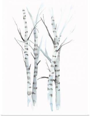 Aquarelle Birches I