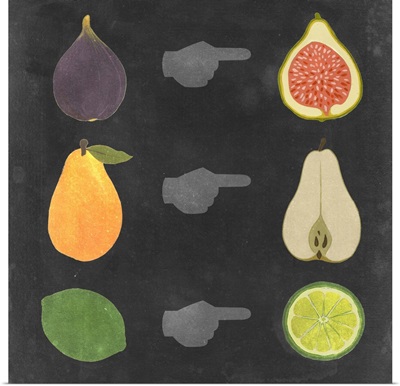 Blackboard Fruit I