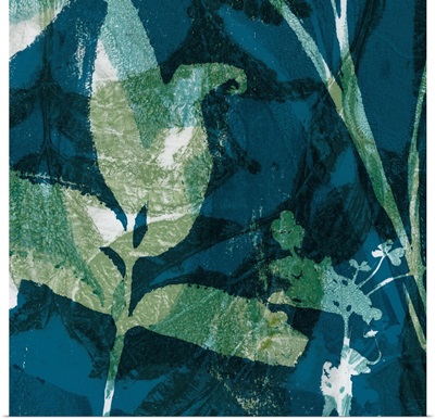 Botanical Imprints In Blue I