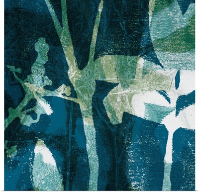 Botanical Imprints In Blue II