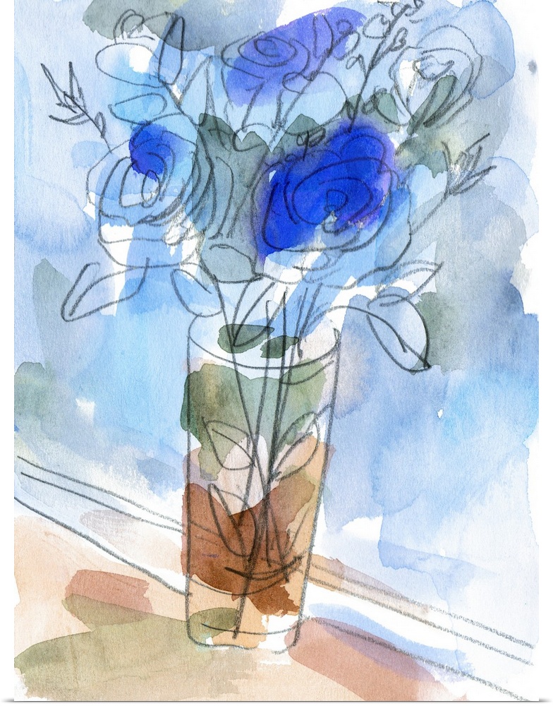 Bunch Of Blue Flowers I