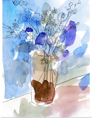 Bunch Of Blue Flowers IV