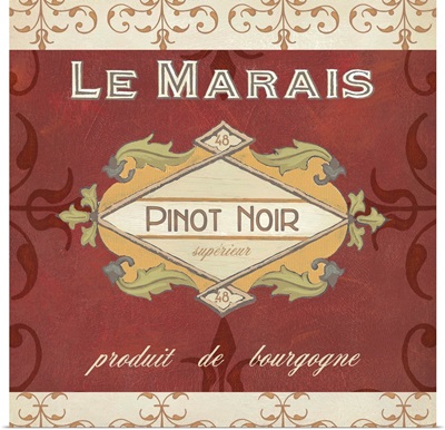 Burgundy Wine Labels I
