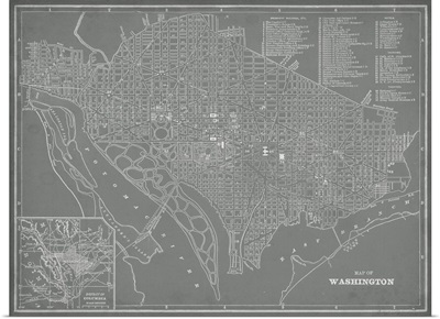 City Map of Washington, DC